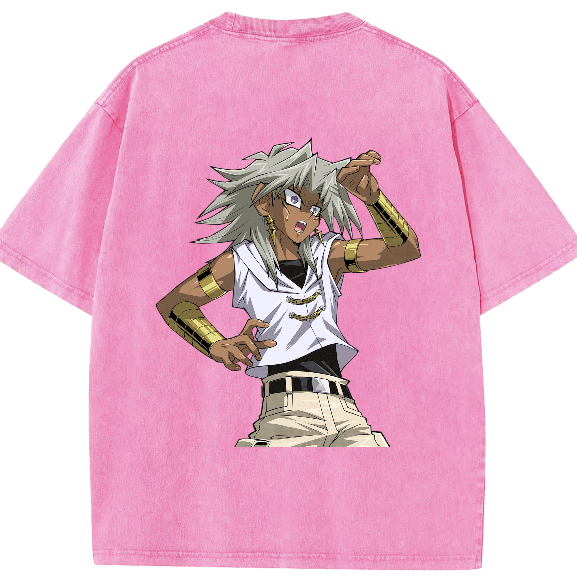 （画像用） 遊☆戯☆王 Yu-Gi-Oh! 綿100% ヴィンテージ風 半袖Tシャツ（背面プリント）